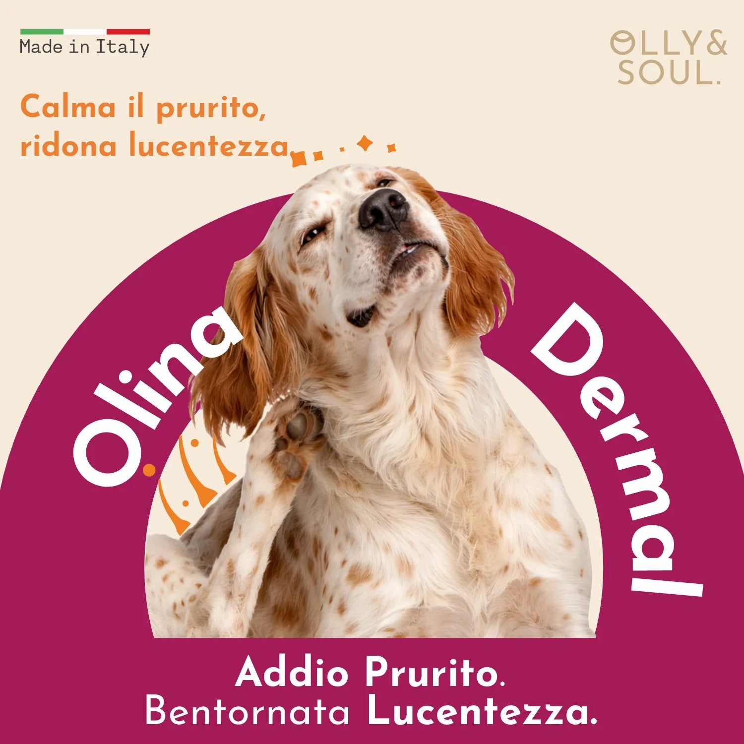 Olina Dermal Cane - Riduce irritazioni e migliora la lucentezza