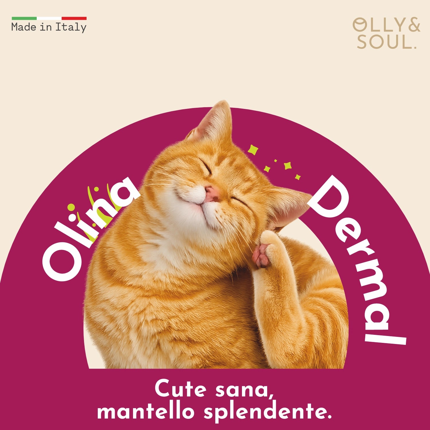 Olina Dermal Gatto - Nutre la pelle e riduce le irritazioni