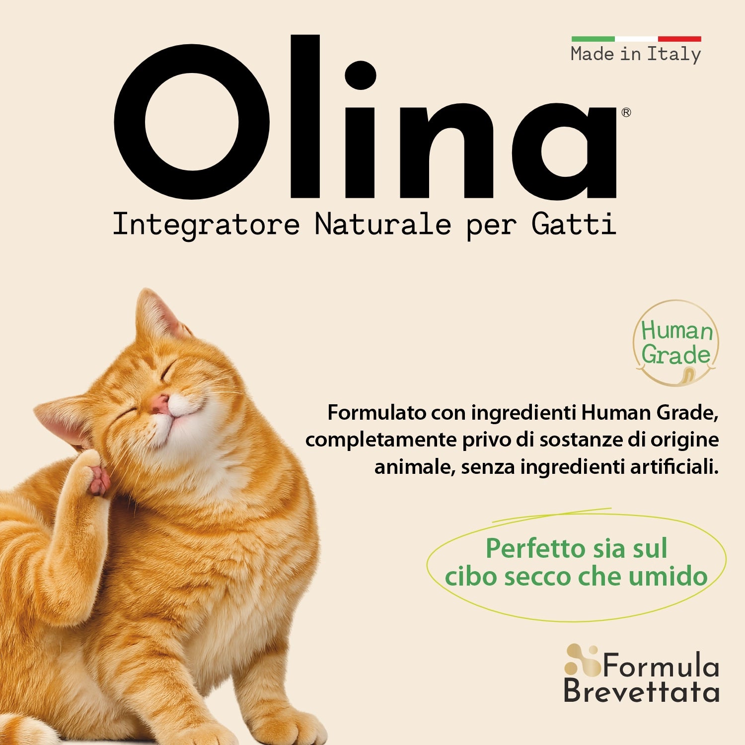 Olina Dermal Gatto - Nutre la pelle e riduce le irritazioni