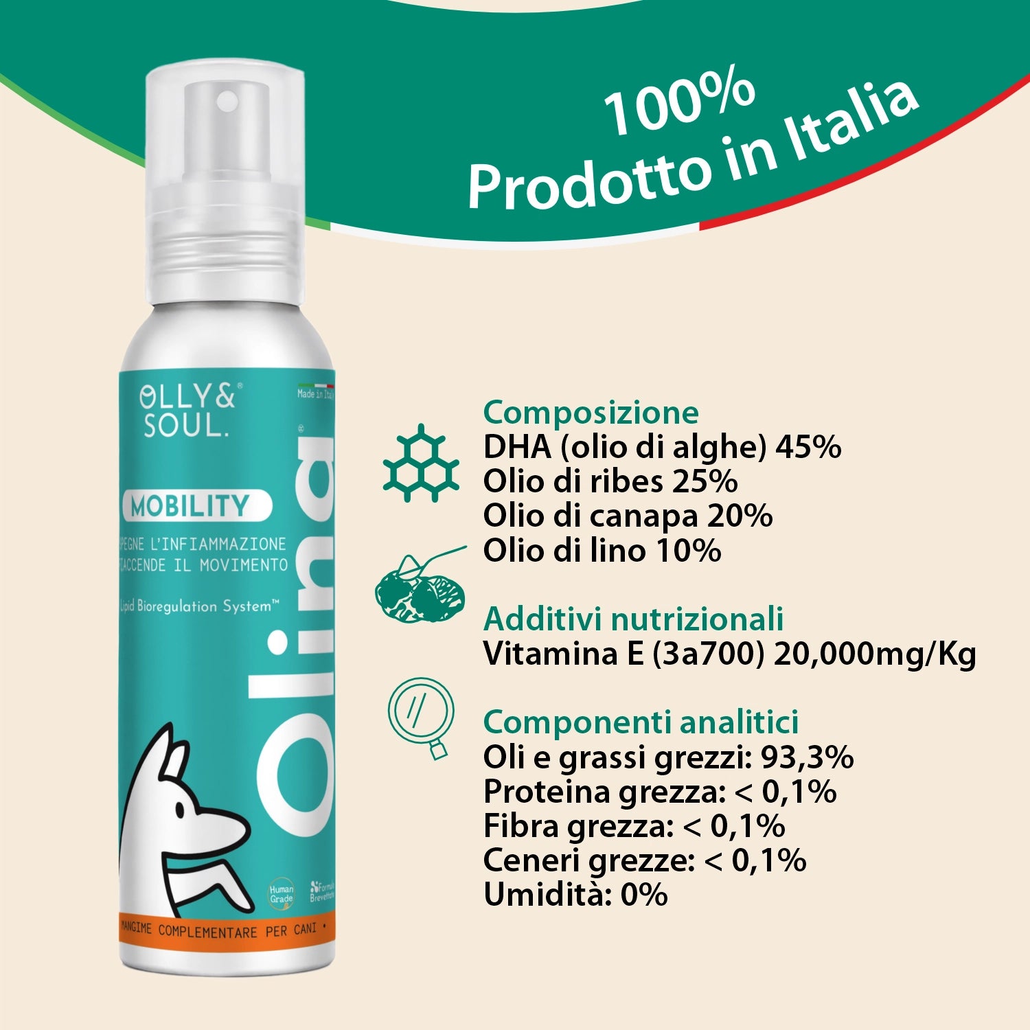 Olina Mobility Cane - Supporta le articolazioni, migliora l'agilità
